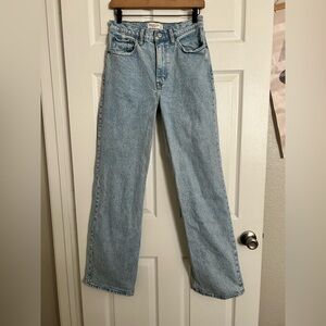 Abercrombie & Fitch The 90’s High-Rise Relaxed Light Blue Jeans Women 27/4LONG